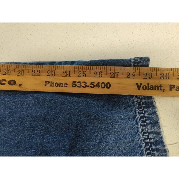 R.V.T . Denim Bibs Overalls Blue Women's Size 24 100% Cotton - Picture 7 of 11